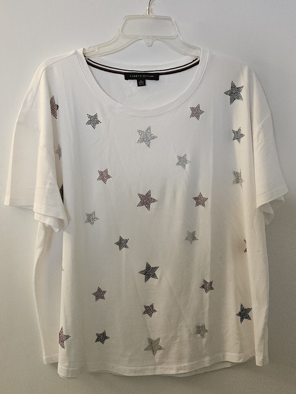 Tommy Hilfiger Red White & Blue Star Print Short Sleeve Tee